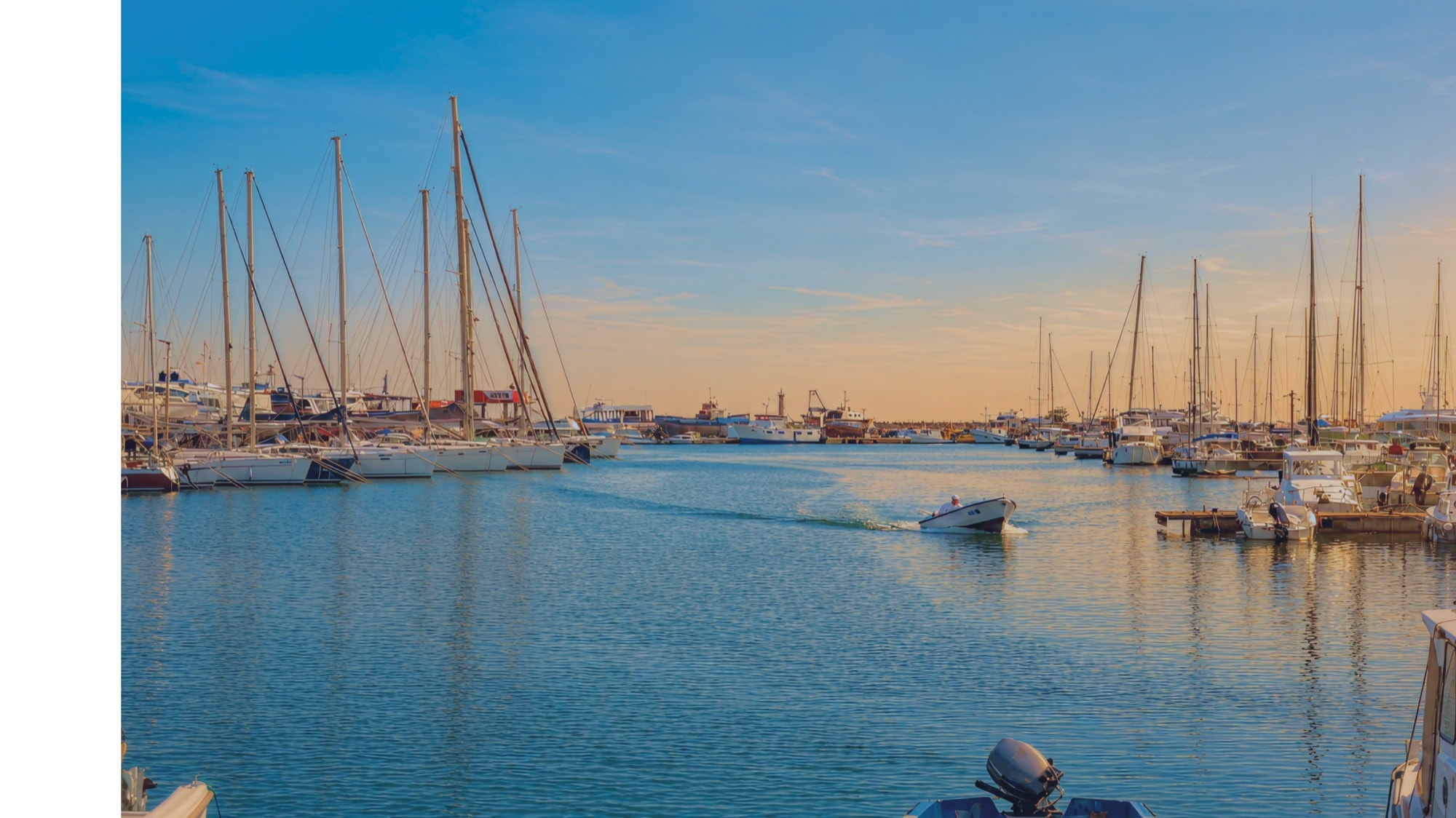Boats, light, open water